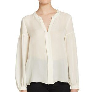 NWT Parker Hoffman Ivory White Blouse